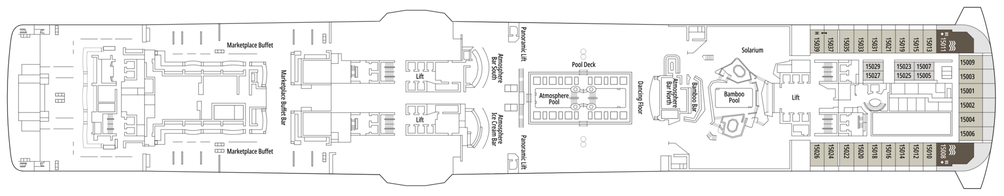 Deck 15 - Tour Eiffel plan